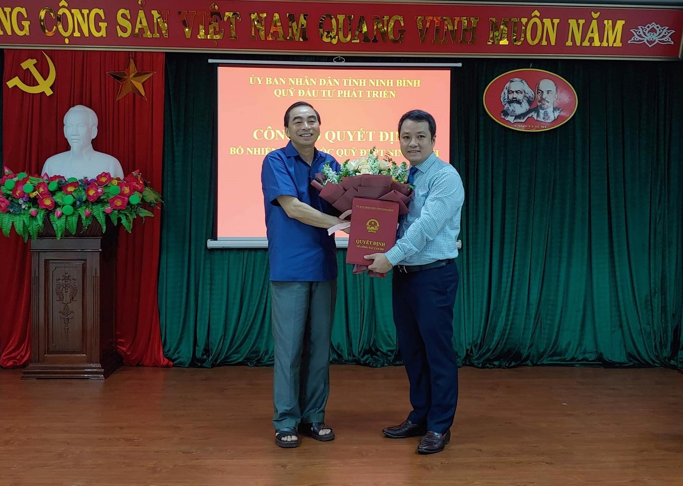 Hội nghị công bố quyết định bổ nhiệm Giám đốc Quỹ ĐTPT Ninh Bình